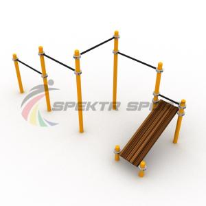 Купить Каскад турников со скамьей для пресса Воркаут SP WRK-12_76mm в Перми 