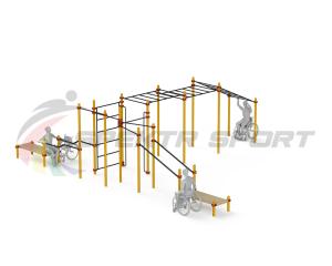 Купить Спортивный комплекс для инвалидов-колясочников WRK-D23_76mm в Перми 