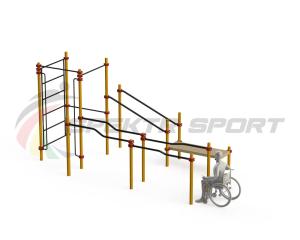 Купить Спортивный комплекс для инвалидов-колясочников WRK-D16_76mm в Перми 
