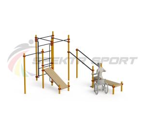 Купить Спортивный комплекс для инвалидов-колясочников WRK-D20_76mm в Перми 