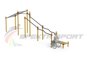 Купить Спортивный комплекс для инвалидов-колясочников WRK-D22_76mm в Перми 
